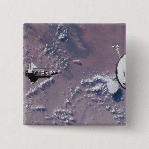 Badge Carré 5 Cm Navette spatiale Endeavor 20