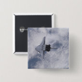 Badge Carré 5 Cm Navette spatiale Endeavor 21 (Devant & derrière)