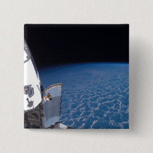 Badge Carré 5 Cm Navette spatiale Endeavor 24