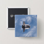 Badge Carré 5 Cm Navette spatiale Endeavor 26 (Devant & derrière)