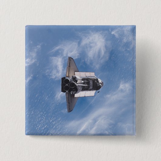 Badge Carré 5 Cm Navette spatiale Endeavor 26 (Devant)