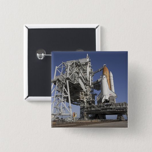 Badge Carré 5 Cm Navette spatiale Endeavour (Devant & derrière)