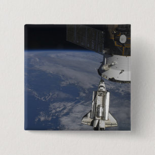 Badge Carré 5 Cm Navette spatiale Endeavour 2