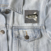 Badge Carré 5 Cm Navette spatiale Endeavour 7 (En situation)
