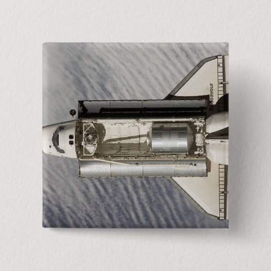Badge Carré 5 Cm Navette spatiale Endeavour 9 (Devant)