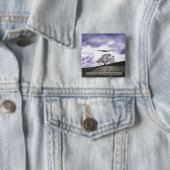 Badge Carré 5 Cm N'ayez pas peur d'imaginer (En situation)