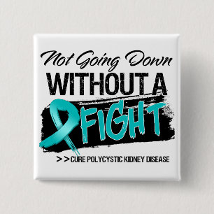 Badge Carré 5 Cm Ne descendant pas sans combat - PKD