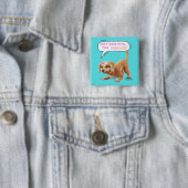 Badge Carré 5 Cm Ne manquez pas cette princesse (En situation)