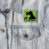 Badge Carré 5 Cm Ne me donnez pas les conseils dire fâché de chat (En situation)