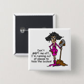 Badge Carré 5 Cm Ne me manque pas (Devant & derrière)