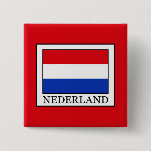 Badge Carré 5 Cm Nederland