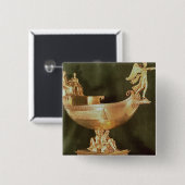 Badge Carré 5 Cm Nef appartenant à l'empereur Napoleon Bonaparte (Devant & derrière)