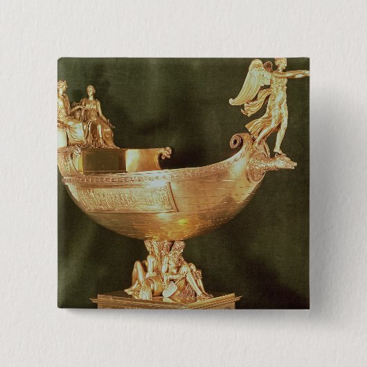 Badge Carré 5 Cm Nef appartenant à l'empereur Napoleon Bonaparte (Devant)