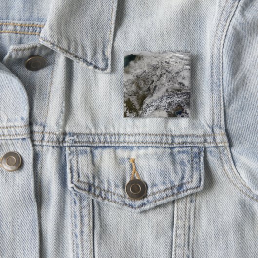 Badge Carré 5 Cm Neige en Europe (En situation)