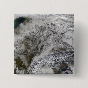 Badge Carré 5 Cm Neige en Europe