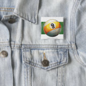 Badge Carré 5 Cm Neuf billes (En situation)