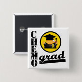 Badge Carré 5 Cm Neuroblastoma de grade Chemo (Devant & derrière)