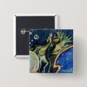 Badge Carré 5 Cm NEUROMANCER, Nagician King Détail (Devant & derrière)