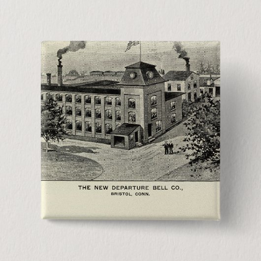 Badge Carré 5 Cm New Deparade Bell Co., Miller Bros Cutlery Co. (Devant)