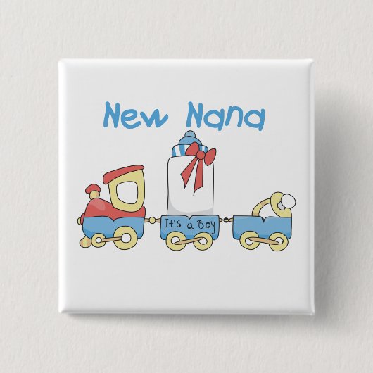 Badge Carré 5 Cm New Nana - Train Tshirts et cadeaux (Devant)