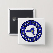 Badge Carré 5 Cm New York (Devant & derrière)