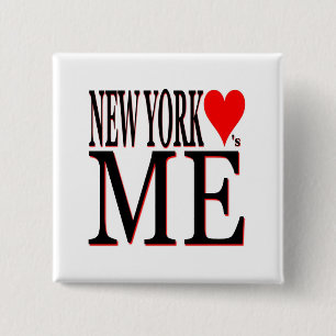 Badge Carré 5 Cm New York m'aime