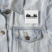 Badge Carré 5 Cm New York Skyline (En situation)