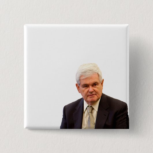 Badge Carré 5 Cm Newt Gingrich - Écrivez votre propre texte (Devant)