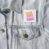 Badge Carré 5 Cm Nezo (En situation)