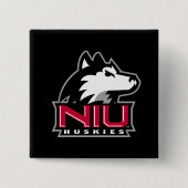 Badge Carré 5 Cm NIU Huskies (Devant)