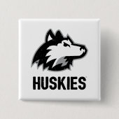 Badge Carré 5 Cm NIU Huskies en détresse (Devant)
