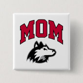 Badge Carré 5 Cm NIU Huskies Maman (Devant)