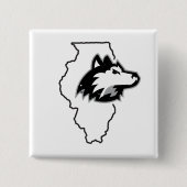 Badge Carré 5 Cm NIU Huskies State Love (Devant)