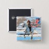 Badge Carré 5 Cm Nixon conseille Trump (Devant & derrière)