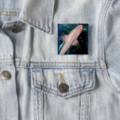 Badge Carré 5 Cm NJ Shark CB (En situation)