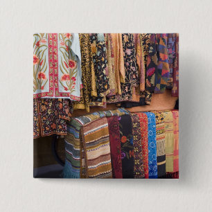 Badge Carré 5 Cm NM, Nouveau-Mexique, Père Noël Fe, vêtements Na