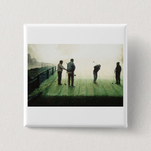 Badge Carré 5 Cm No.4 'Automne matin' de Ron McGill