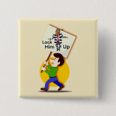 Badge Carré 5 Cm No Kings Button (Devant)