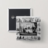 Badge Carré 5 Cm Noël (Devant & derrière)