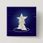 Badge Carré 5 Cm Noël blanc (Devant)