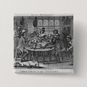 Badge Carré 5 Cm Noël dans le pays