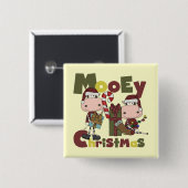 Badge Carré 5 Cm Noël de Mooey (Devant & derrière)