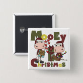 Badge Carré 5 Cm Noël de Mooey (Devant & derrière)
