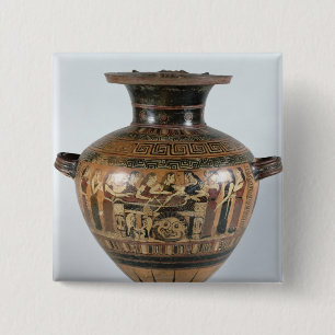 Badge Carré 5 Cm Noir-chiffre hydria