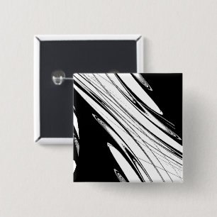 Badge Carré 5 Cm Noir et Blanc Moderne