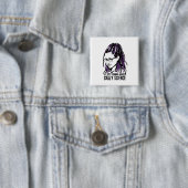 Badge Carré 5 Cm Noir orphelin | Cosima - la Science folle (En situation)