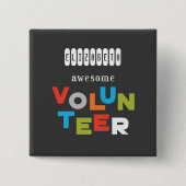 Badge Carré 5 Cm Nom fait sur commande, appréciation volontaire (Devant)