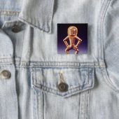 Badge Carré 5 Cm Nomade de cheval (En situation)