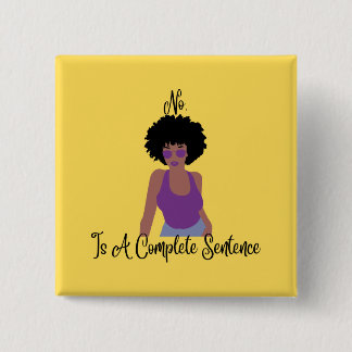 Badge Carré 5 Cm Non Est Une Peine Complète