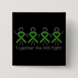 Badge Carré 5 Cm Non-Hodgkins Lymphoma Together We Will Fight